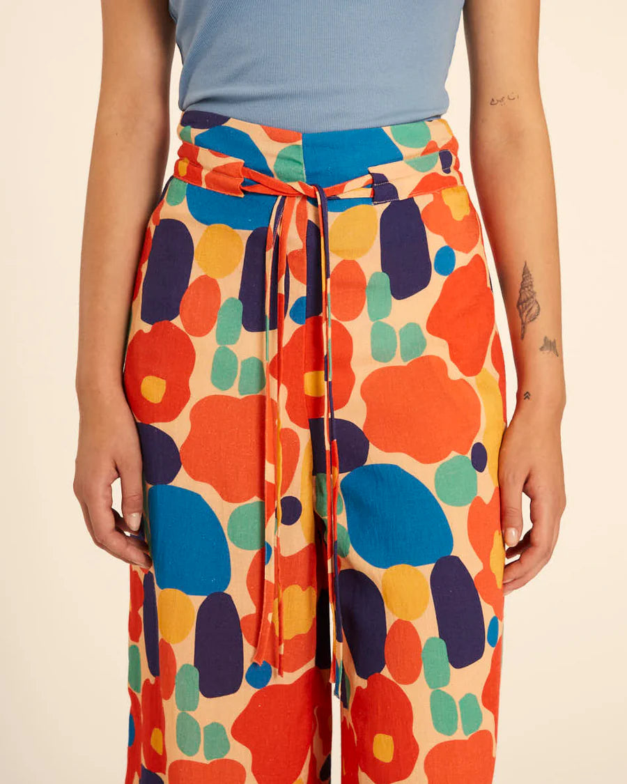 Pantalone Culotte stampa blossom