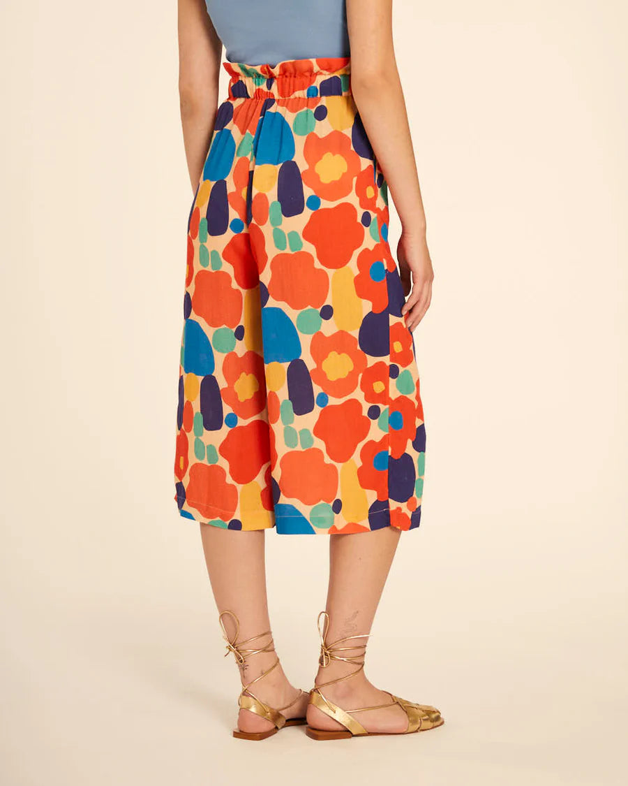 Pantalone Culotte stampa blossom