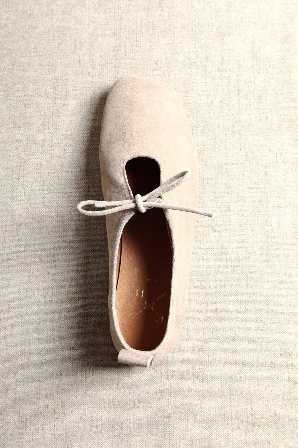 KATY BEIGE – Ballerine in pelle morbida con fiocco frontale