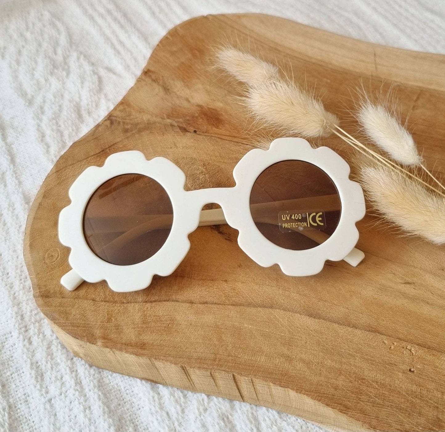 Occhiali da sole per bambini UV400 Flower - Beige