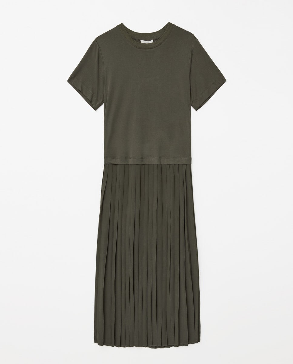 Dress con gonnellone plissettato