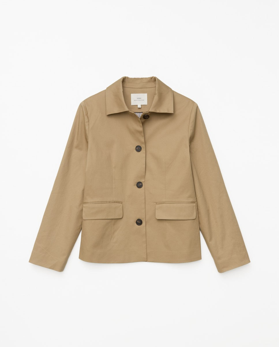 Raincoat camel
