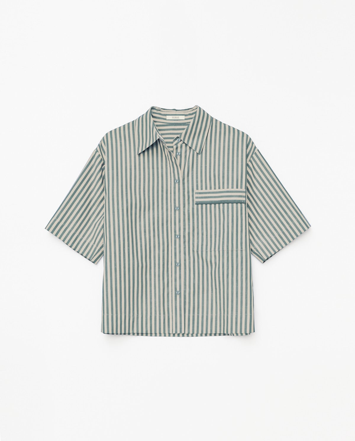 Camicia a striscie in popelin