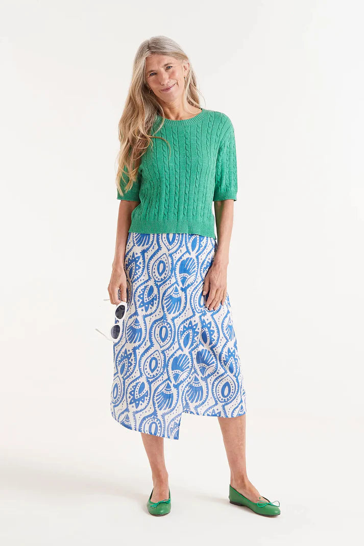Maglia verde a maniche corte