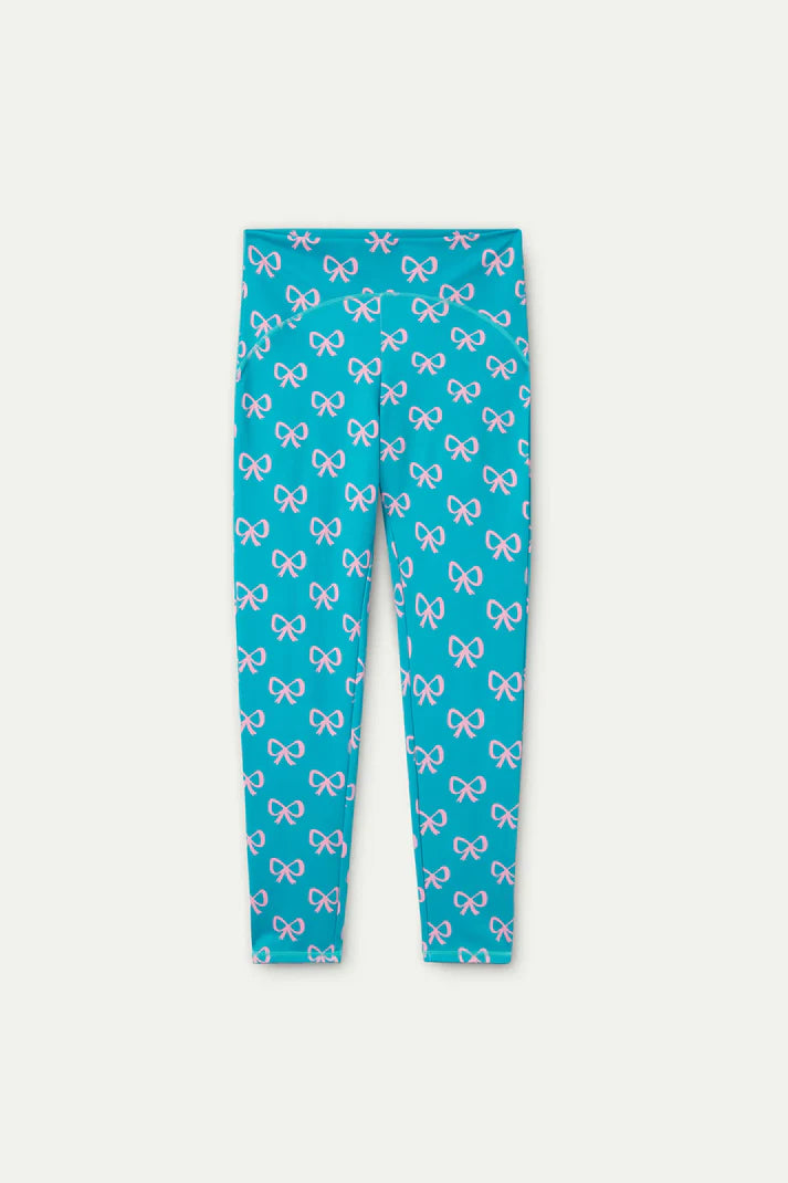 Leggings sportivi con stampa a fiocco
