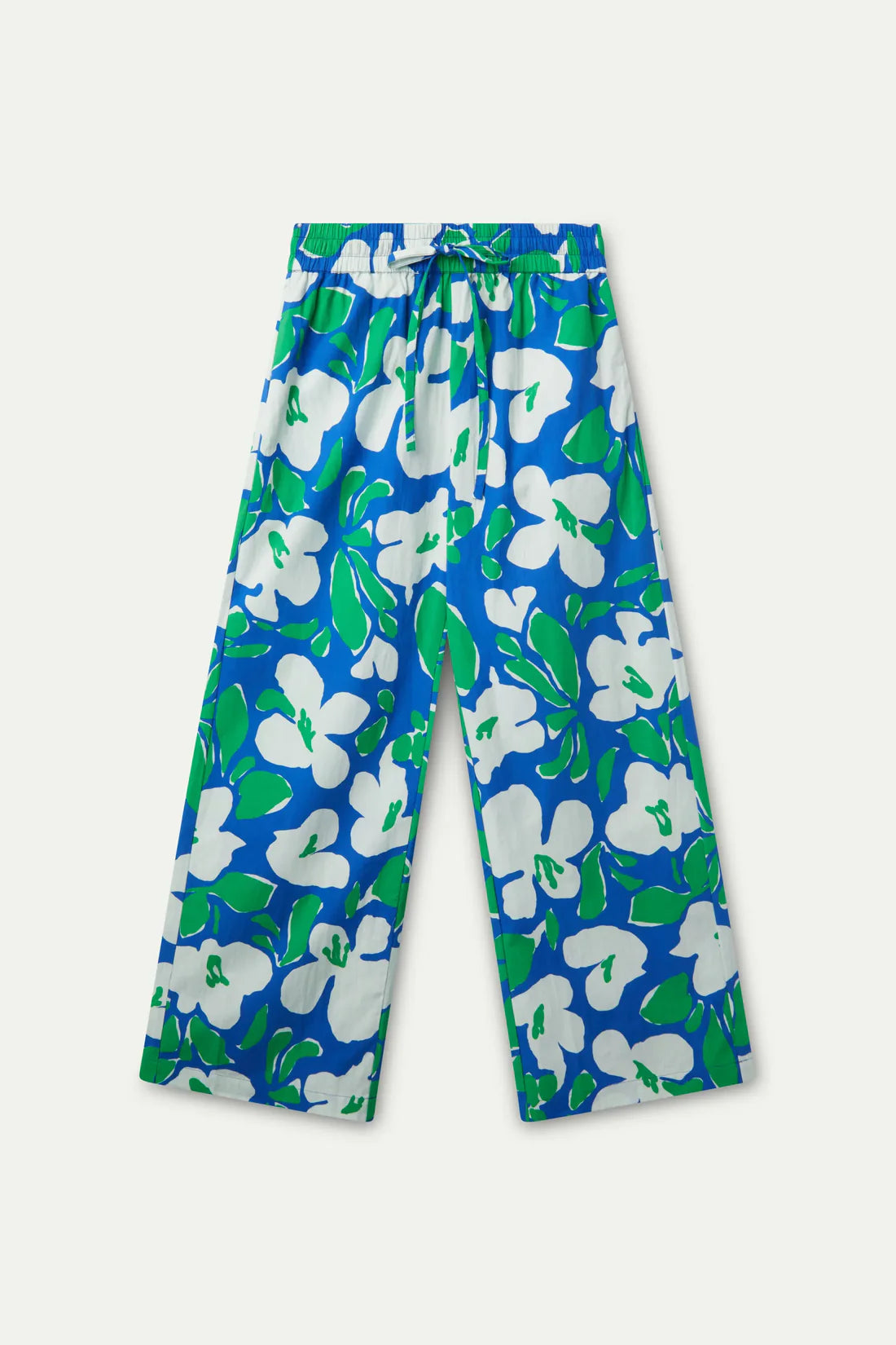 Pantaloni lunghi stampa floreale Bosco