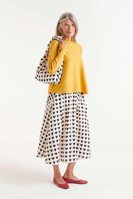 Maglia fluida gialla