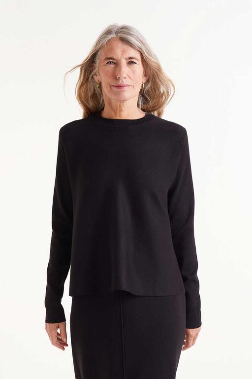 Maglia fluida nera
