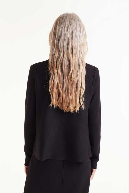 Maglia fluida nera