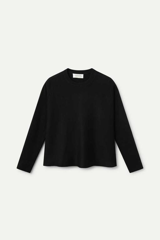 Maglia fluida nera