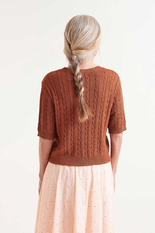 Maglia a maniche corte marrone