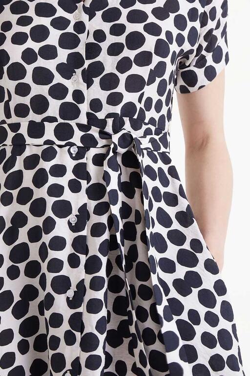 Abito midi con stampa terrazzo