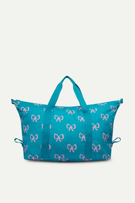 Borsa sportiva con stampa fiocco