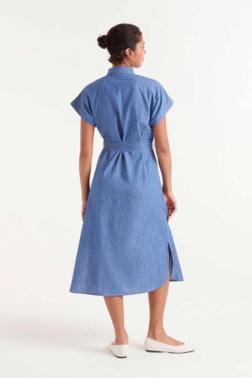Abito midi in denim