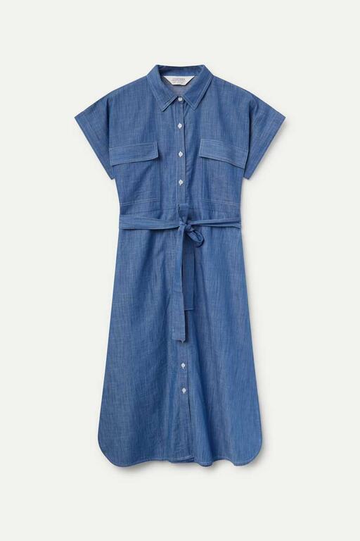 Abito midi in denim
