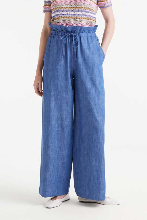 Pantaloni in denim Paperbag