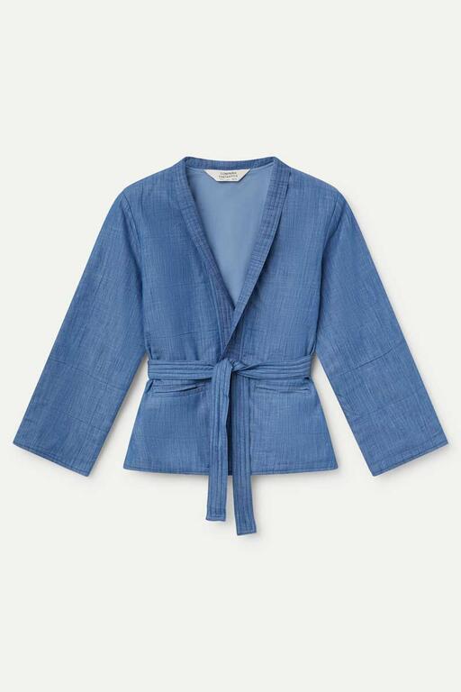 Giacca kimono in denim