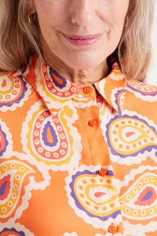 Camicia a maniche corte con stampa Ameba