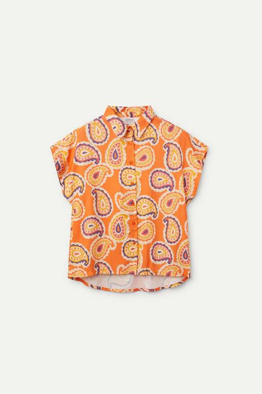 Camicia a maniche corte con stampa Ameba