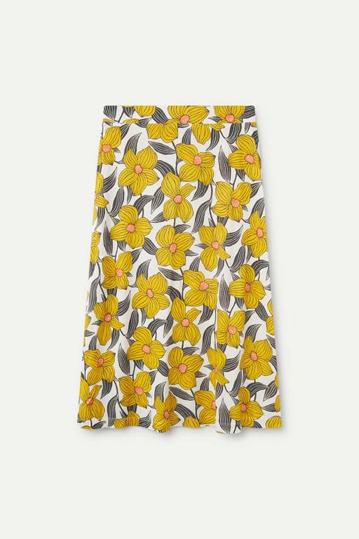 Gonna midi con stampa floreale Narciso