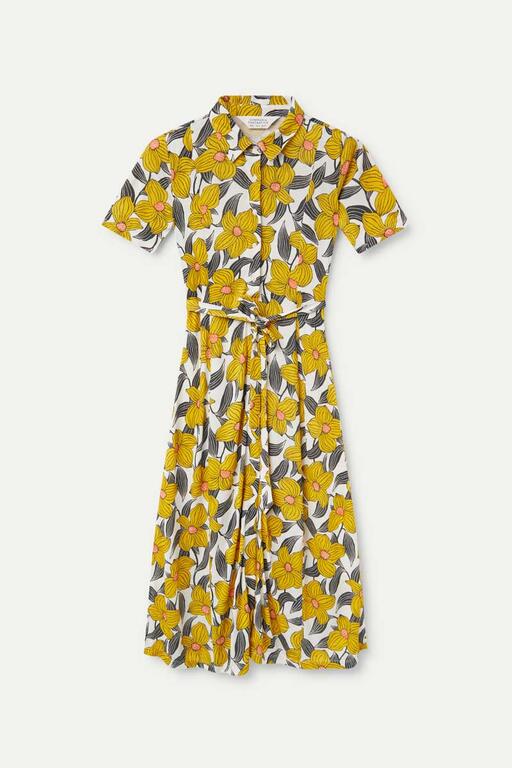 Abito midi con stampa floreale Narciso