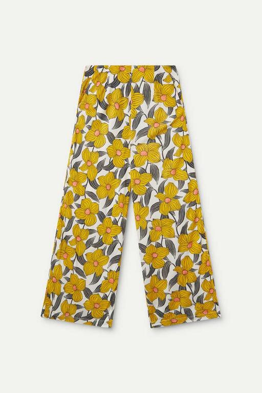 Pantaloni lunghi stampa floreale Narciso