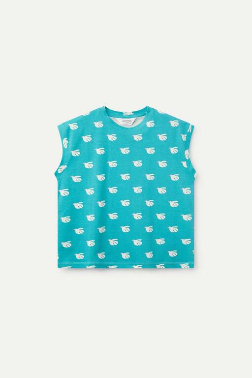T-shirt con stampa colomba