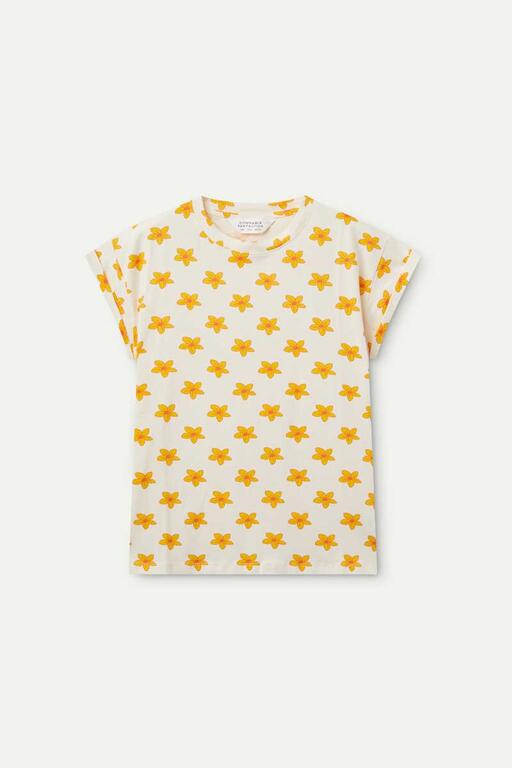 T-shirt con stampa floreale