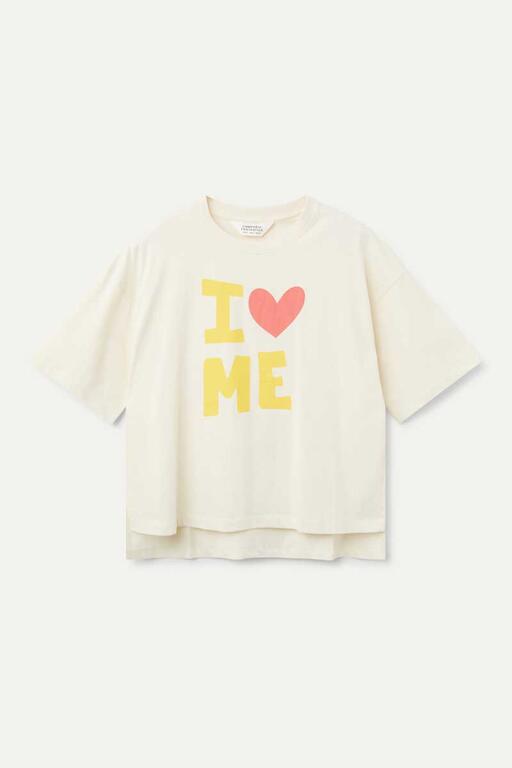 T-shirt stampata "I love me"