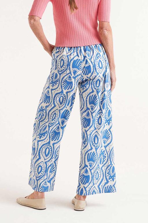 Pantaloni dritti stampati Aquaria