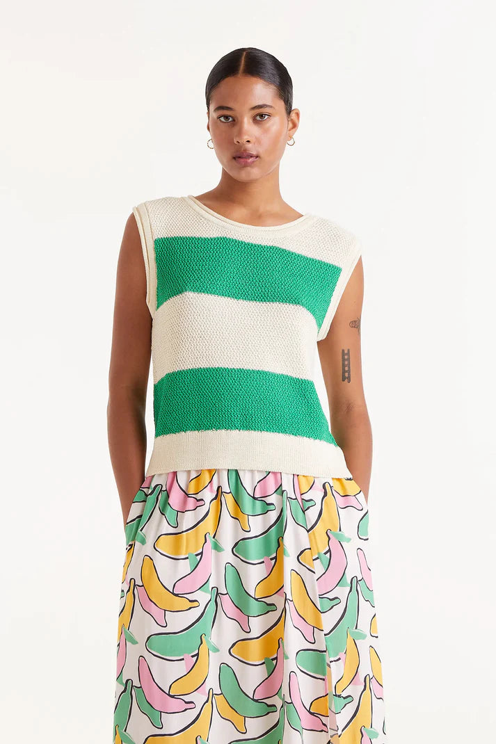 Maglia a righe verdi