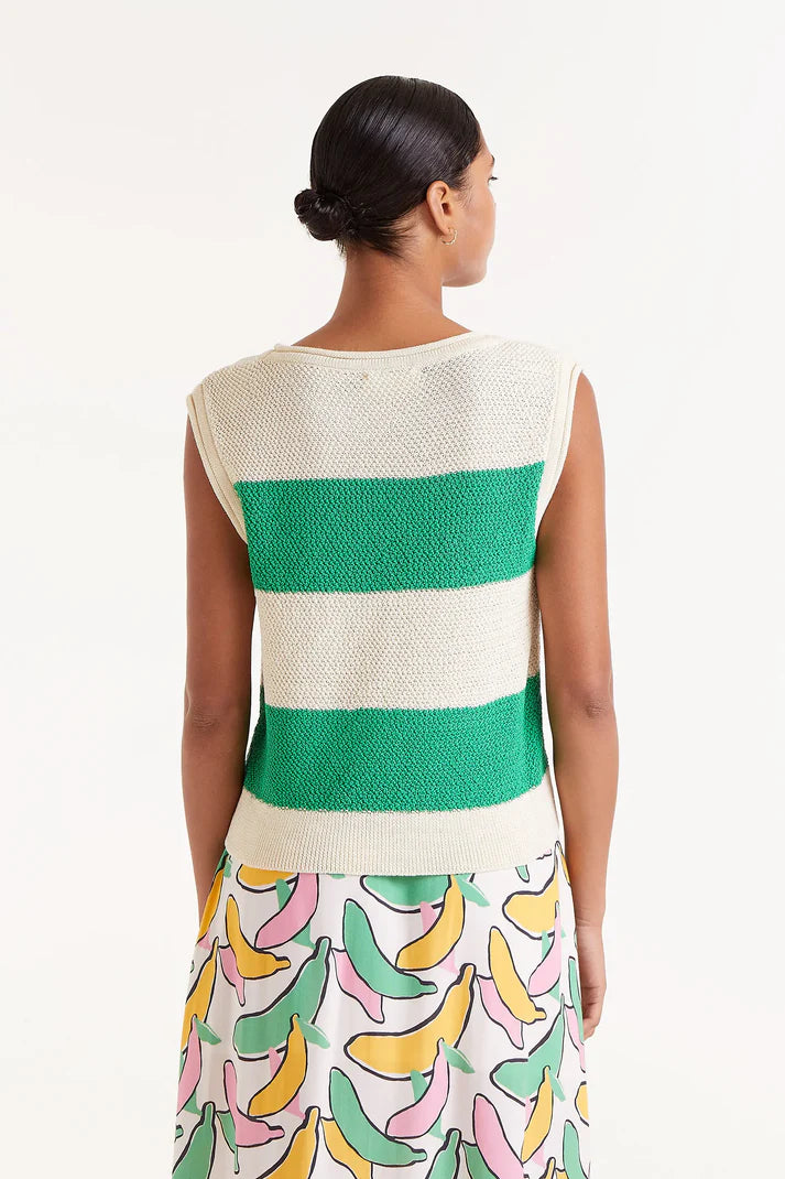 Maglia a righe verdi