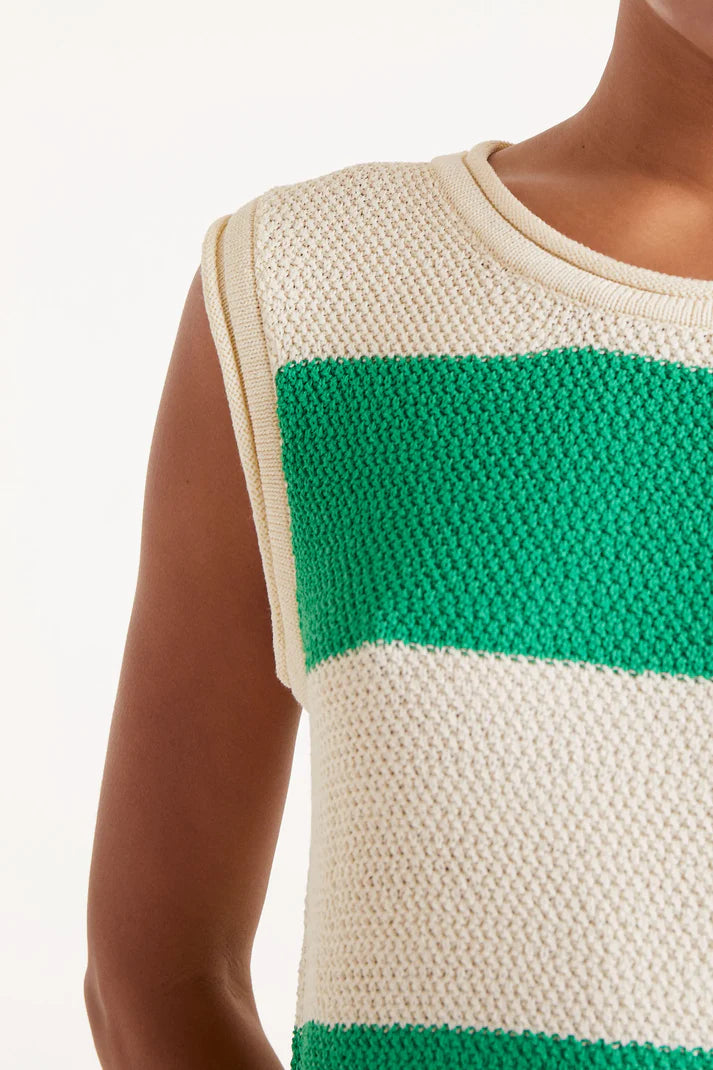 Maglia a righe verdi