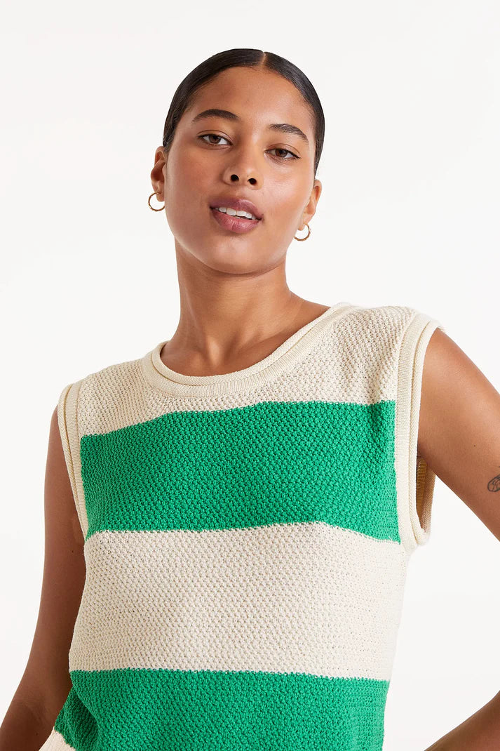 Maglia a righe verdi