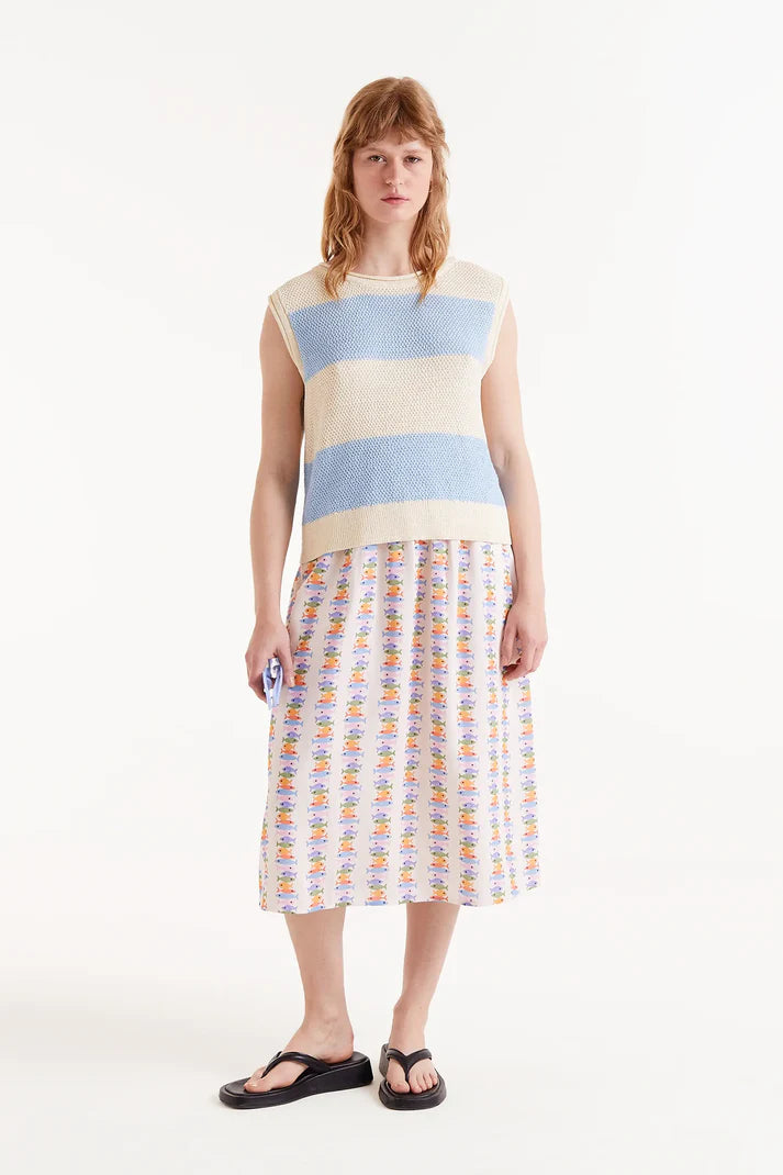 Maglia a righe blu
