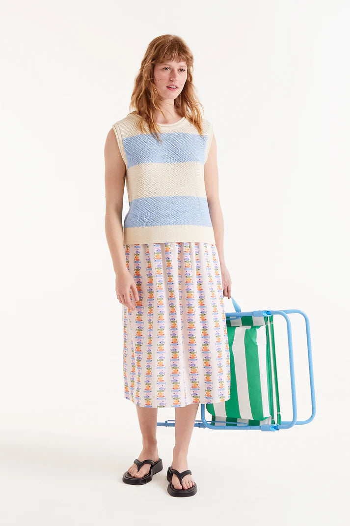 Maglia a righe blu