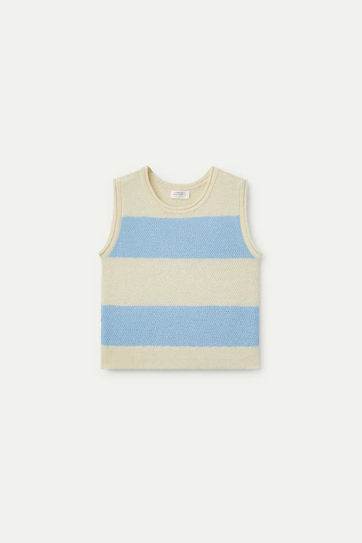 Maglia a righe blu