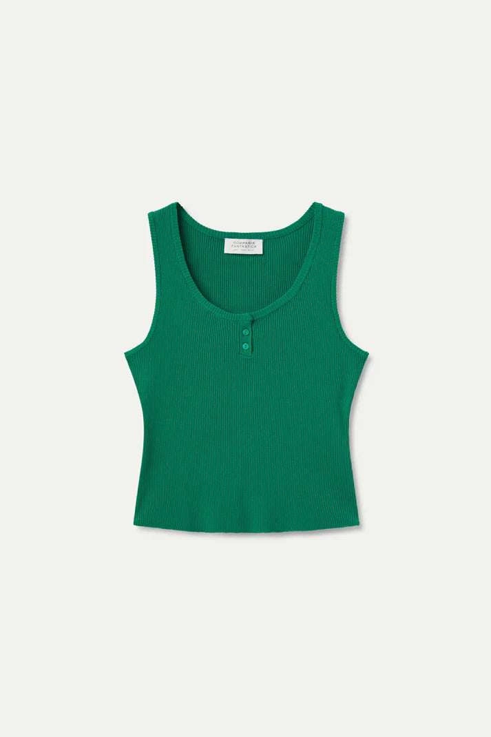 Maglia con bottoni verdi