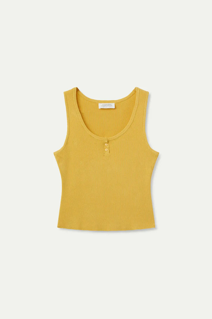 Maglia con bottoni gialli