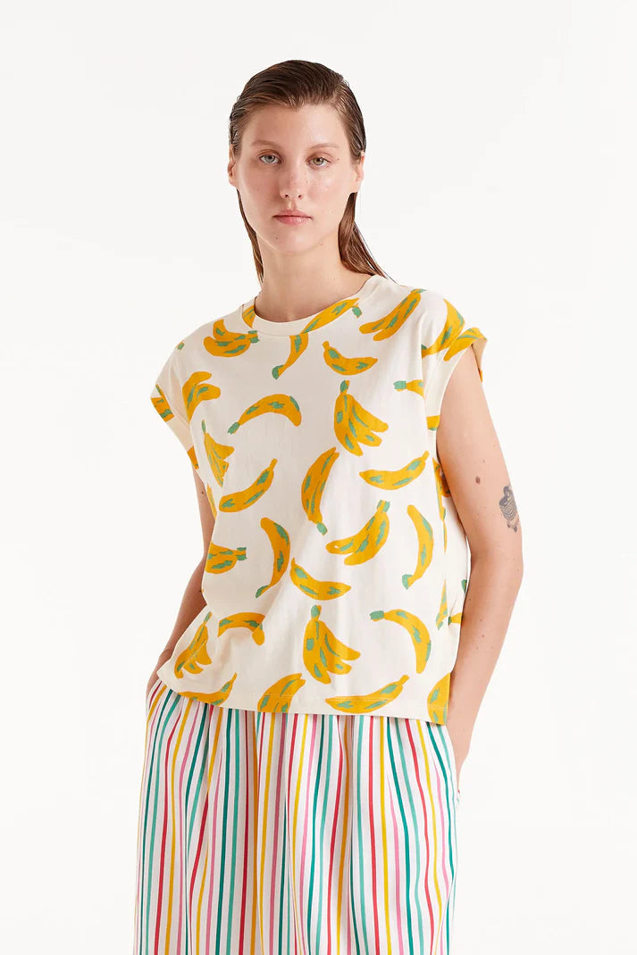 Maglietta con stampa di banana