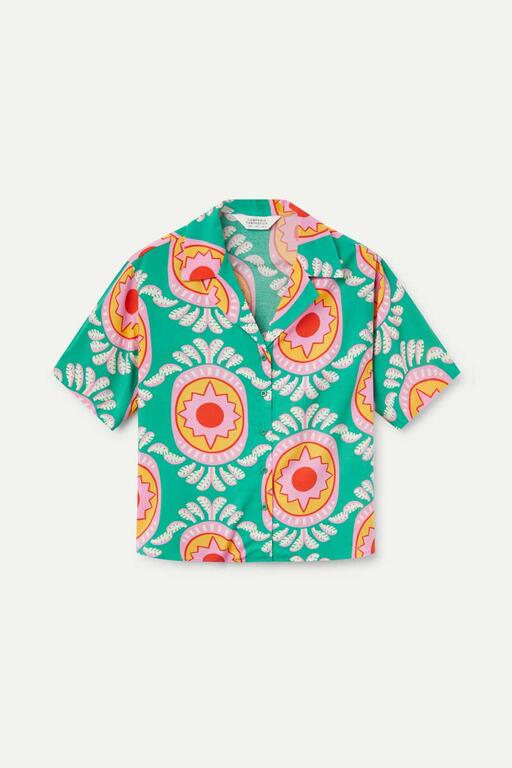 Camicia fluida con stampa Curitiba