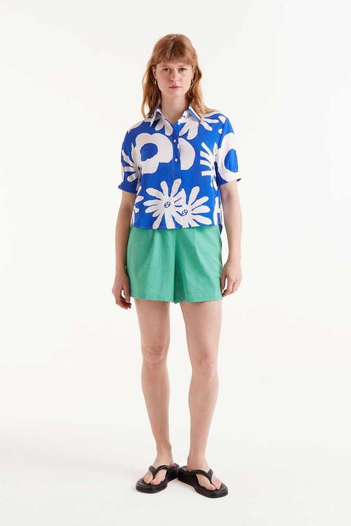 Camicia con stampa floreale Bluet Blue