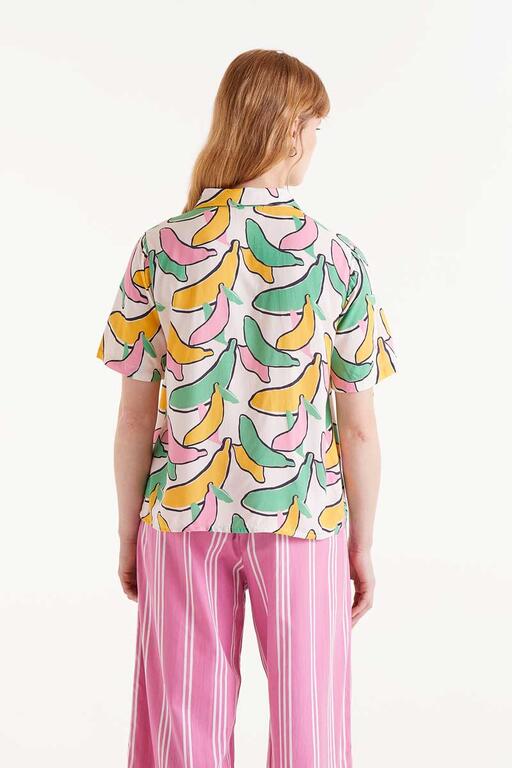 Camicia con stampa di banane