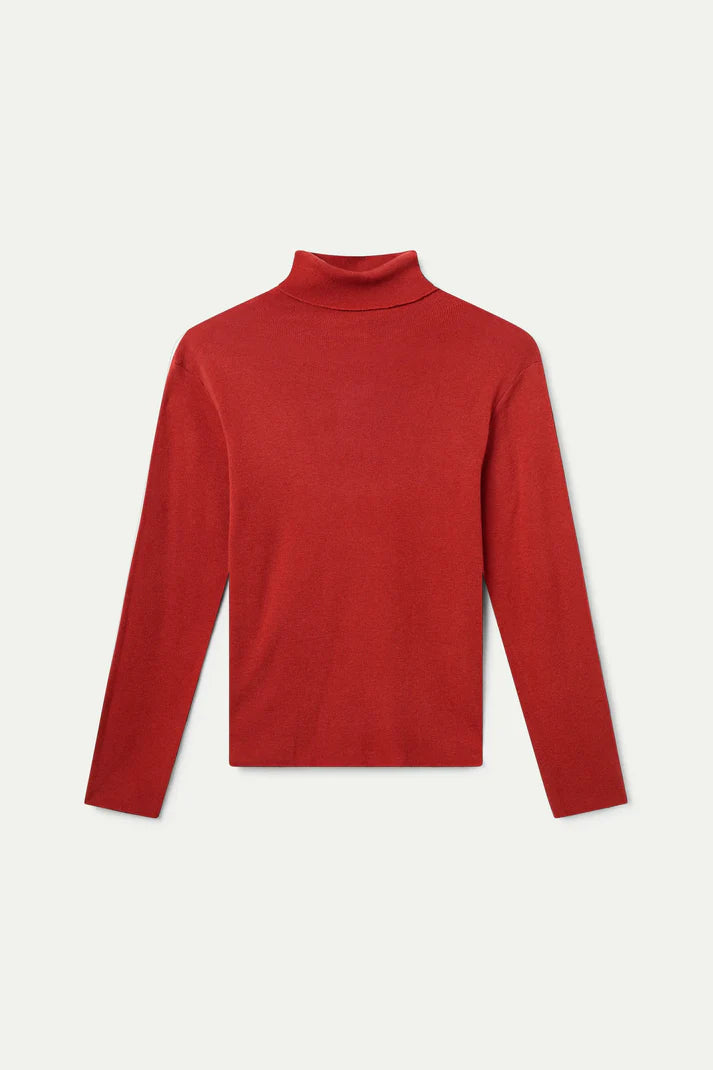 Maglia fine color ruggine