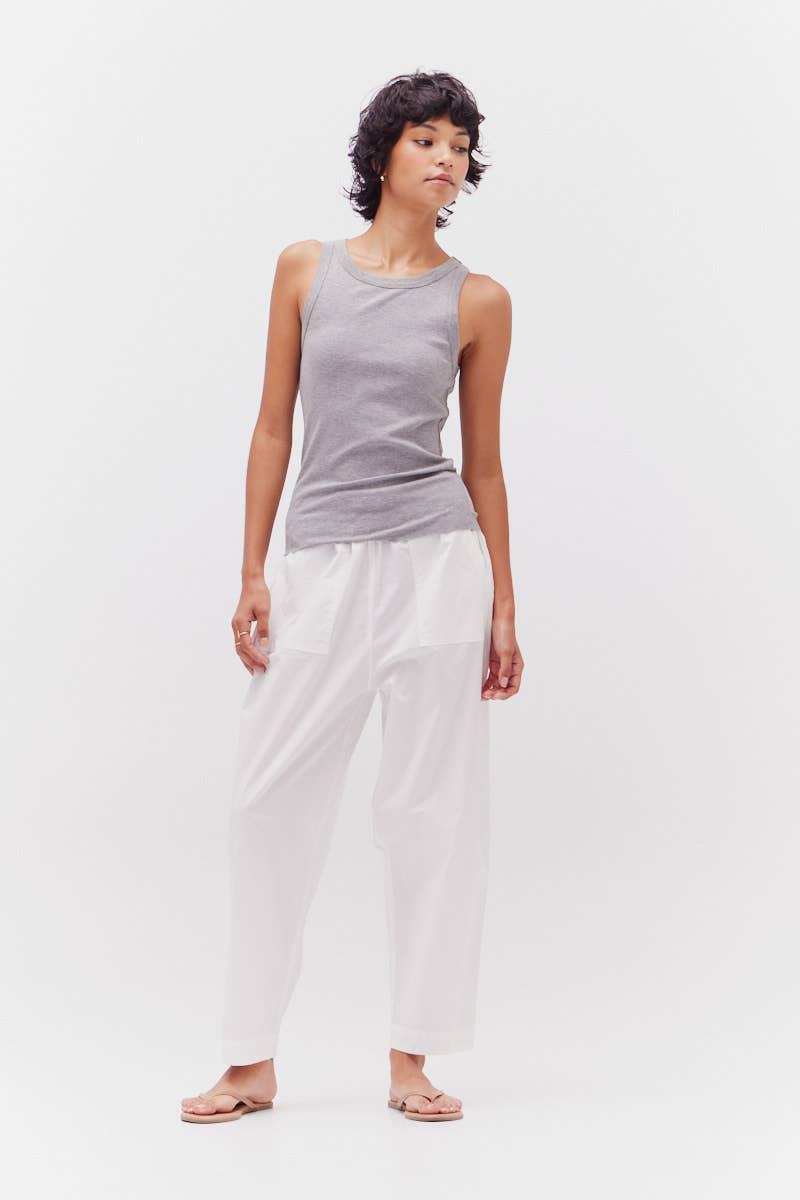 Pantaloni in popeline di cotone