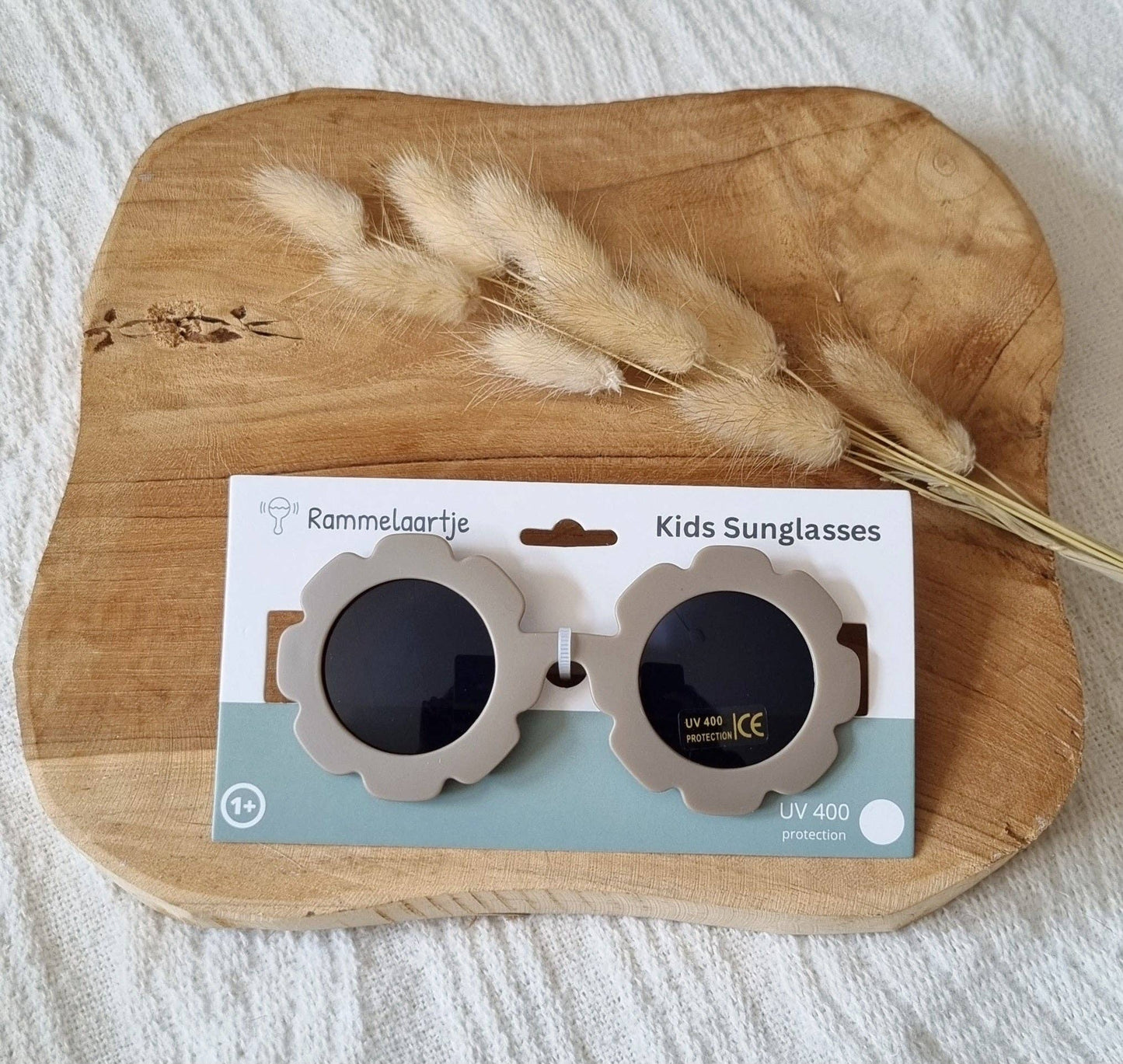 Occhiali da sole per bambini UV400 flower - Taupe