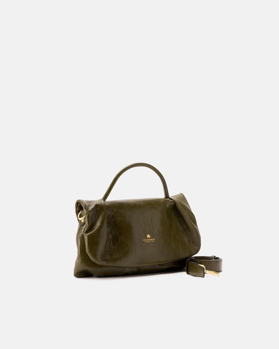 Candt soft flap bag colore militare