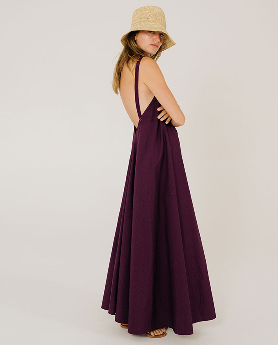 Abito con spalline Coleen purple
