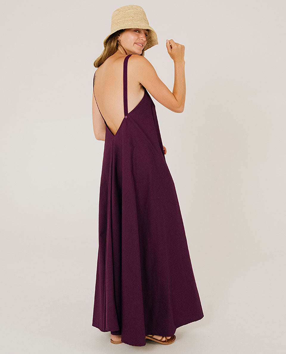 Abito con spalline Coleen purple