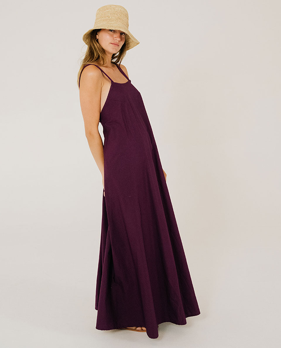 Abito con spalline Coleen purple
